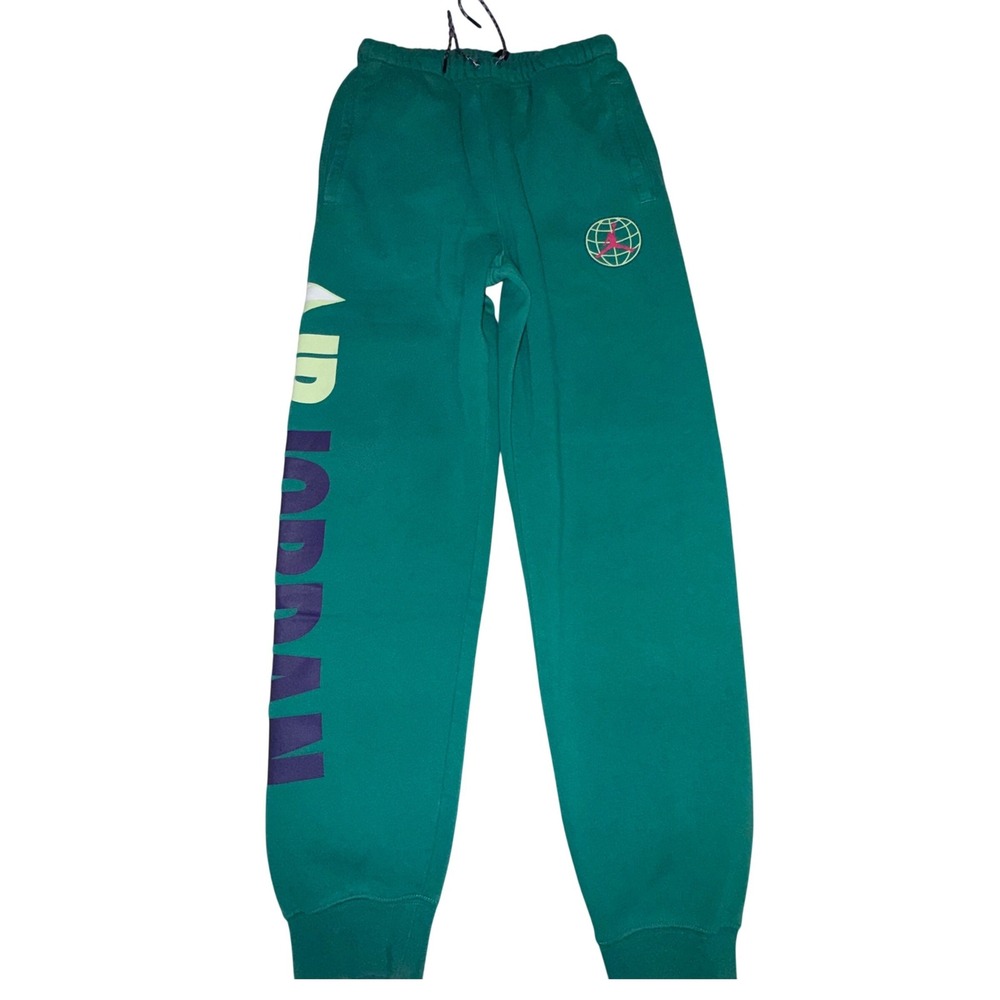 Jordan Sweatpants Green Air Jordan Graphic Fleece Joggers Streetwear
